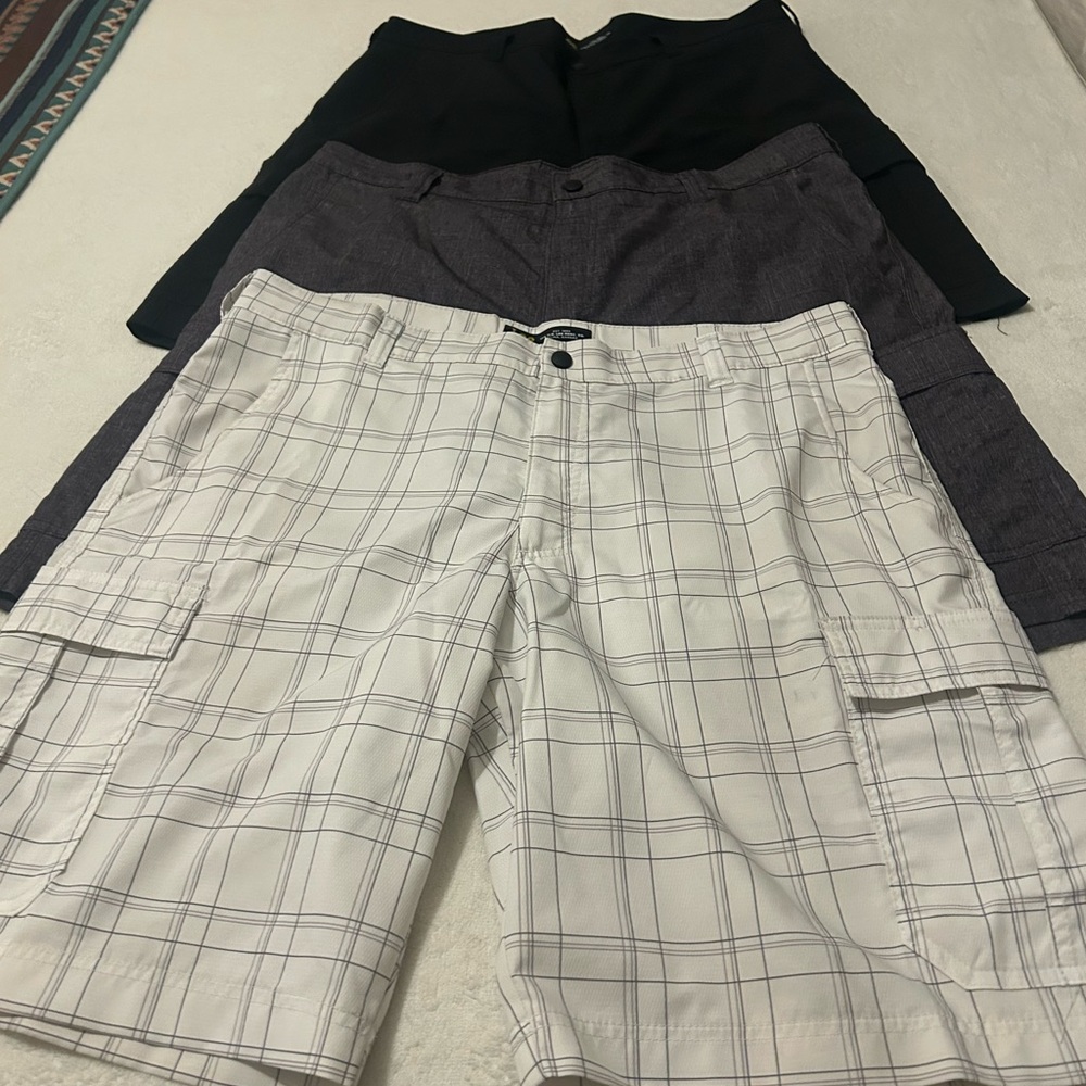 Lee Men's Cargo Shorts - Black, Gray, White